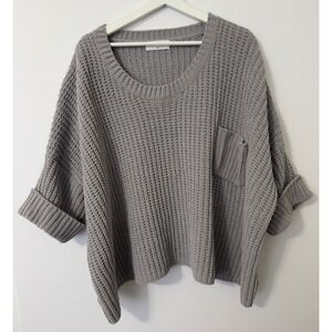 ChunkChenille Oversized Knit Sweater Medium Cozy Loungewear Gorpcorp Minimalist